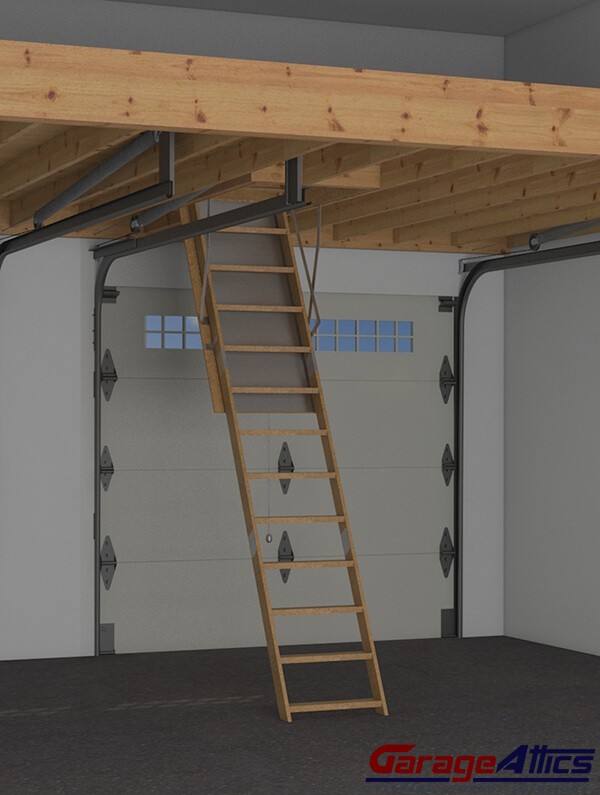 Pull Down Stairs Overhead Garage Storage, Overhead Garage Storage Loft